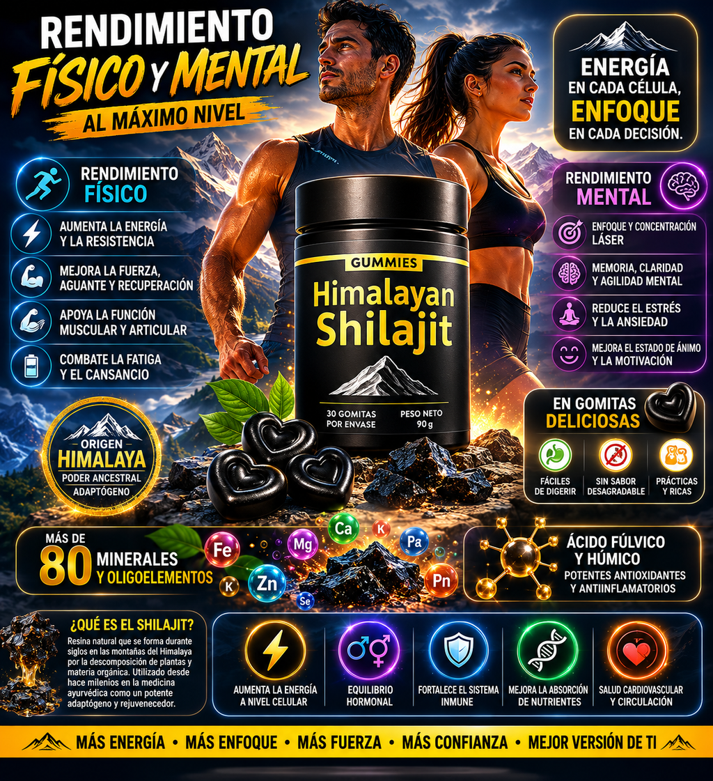 Shilajit Vital Gummies - Potencia Natural para tu Desempeño Sexual
