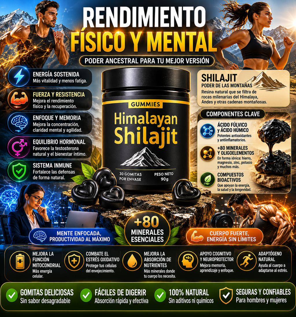 Shilajit Vital Gummies - Potencia Natural para tu Desempeño Sexual