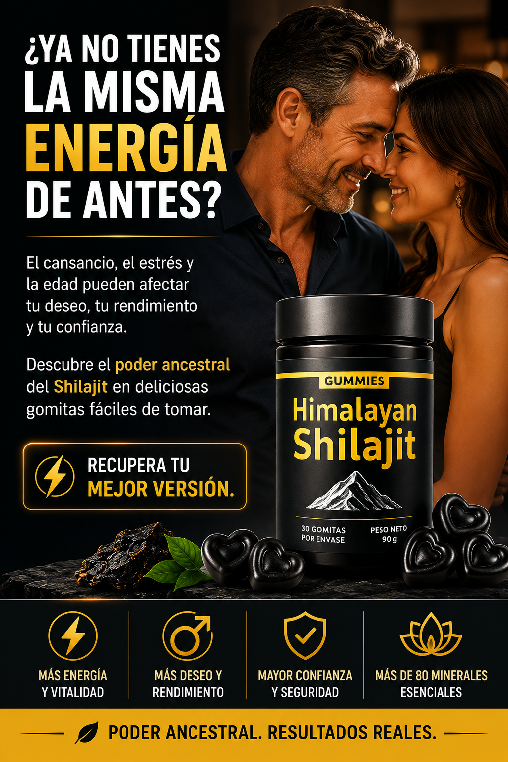 Shilajit Vital Gummies - Potencia Natural para tu Desempeño Sexual