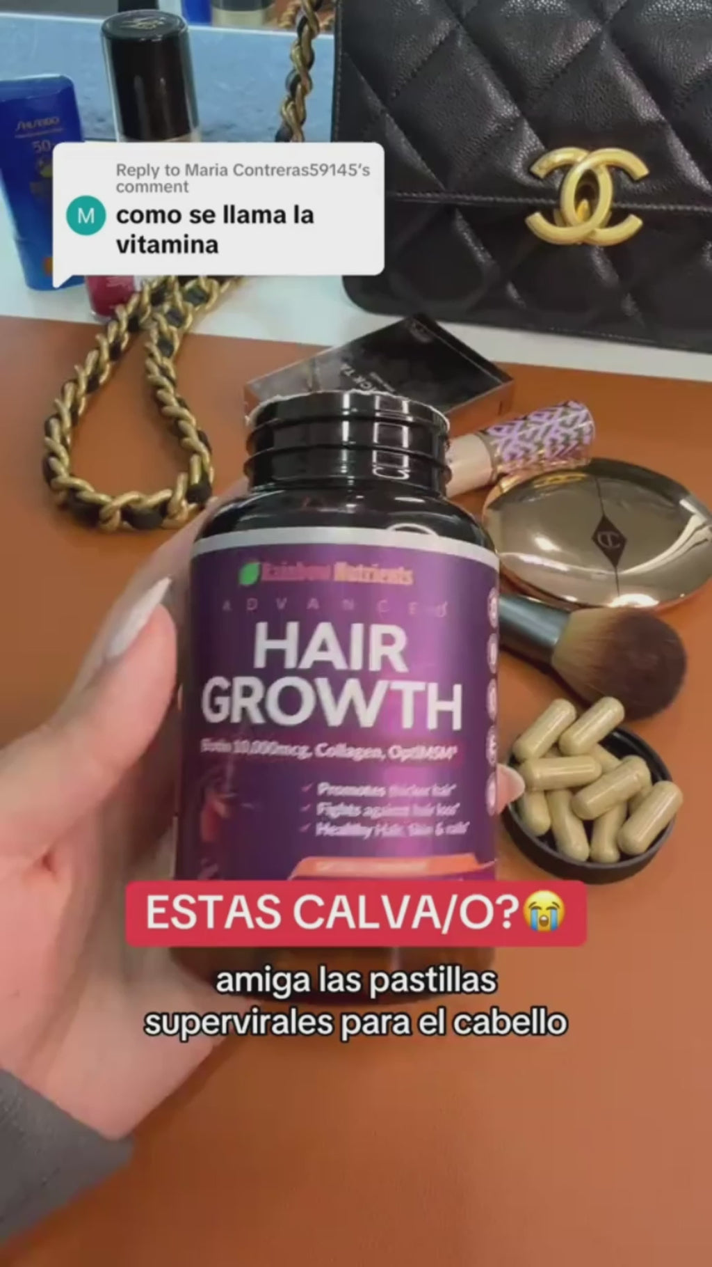 CABELLO MAS FUERTE, UÑAS MAS RESISTENTES, PIEL RADIANTE CON HAIR GROW ADVANCE